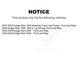 thumbnail image 2 of SIM Front Semi-Metallic Disc Brake Pads SIM-965 for Car Dodge Ram 1500 3500 2500, 2 of 8