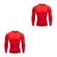 thumbnail image 4 of Guardurnaity Ropa interior térmica para hombre, medias deportivas de secado rápido, capas base para correr, ropa deportiva de manga larga, Fitness Rojo,XXXL 2Conjunto, 4 of 6