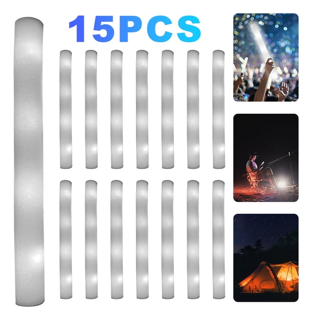 1 Uds. Barra Luminosa Esponja Barra Luminosa Colorida Soporte para Eventos Concierto Barra Luminosa (blanca) Blanca