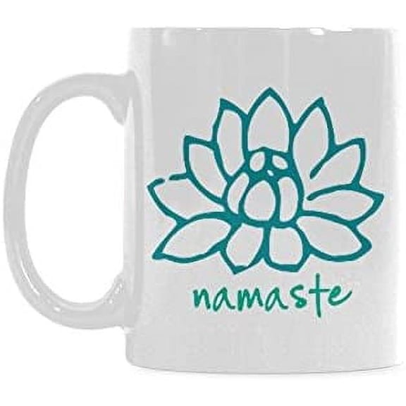 Funny Yoga Mug - Namaste Coffee Mug Ceramic Material Mugs Tea Cup White 11oz