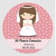 thumbnail image 1 of Etiqueta de comunión con nombre personalizado, pegatina de primera comunión, colección de nombre de primera comunión, bautismo, etiqueta de regalo, 3-7cm, 1 of 4