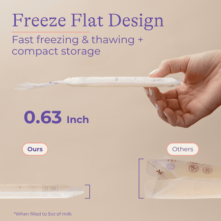 Lansinoh Breastmilk Storage Bags, Fast Freeze and Thaw, 25 Count, Baby Essentials, 6oz