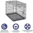 thumbnail image 3 of Midwest Icrate Fold And Carry 30 Inch Single Door Crate Black, 3 of 8