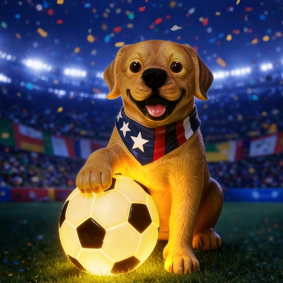 Lámpara solar de perro ILLUMINEW para exterior, decoración de jardín