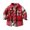C211/Red, variant on XIYON Boys Button Down Shirt Toddler Plaid Long Sleeve Shirt Coat Jacket Kids Lapel Tops Outwear Fall Winter Fashion 3-6 Months