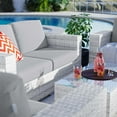 thumbnail image 5 of Lounge Sectional Sofa Chair Set, Rattan, Wicker, Grey Gray, Modern Contemporary Urban Design, Outdoor Patio Balcony Cafe Bistro Garden Furniture Hotel Hospitality, 5 of 10