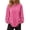 Hot Pink #51, variant on WULMLEO Women Retro Vintage Wash Sweatshirts Long Sleeve Crewneck Tops Oversized Loose Curved Hem Soft Lightweight Fall Daily Wear Tees Blue L
