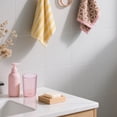 thumbnail image 4 of 1Pcs Plastic Toothbrush Cup,Makeup Brush Holder,Unbreakable Toothbrush Holder,Reusable Bathroom Tumblers,Mouthwash and Travel Holders for Tooth Brushing and Drinking,2.95x4.13 in(Pink), 4 of 7