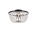 thumbnail image 1 of Elegant Lighting Cora Support Affleurant 13 Pouces en Noir, 1 of 2