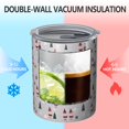 thumbnail image 2 of 12oz Coffee Tumblers Gray Christmas Gnome and Tree Pattern Stainless Steel Vacuum Insulated Travel Tumbler Coffee Cups Mug with Lid and Straw with Cleaning Brush for Cold & Hot Drinks, 2 of 5