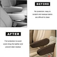 thumbnail image 6 of NOGIS 2 PCS Car Front Seat Armrest Cover, Stretch Car Armrest Cover, Comfortable Armrest Protector Cover, Anti-Scratch Armrest Cover Replacement, Universal for Most Cars, Trucks, SUVs (Brown), 6 of 6