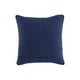 thumbnail image 2 of "Almohada decorativa de algodón 20 x 20 con estampado de rayas, juego de 4, azul marino" Benzara Inc BM227023, 2 of 2