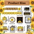 thumbnail image 2 of Tiered Tray Decor 24 Pcs Summer Tiered Tray Decor Farmhouse Wood Tiered Tray Decor Lemon Sunflower Decor Kitchen Standing Sign Bead Garland Banner for Home Decor 2024 Graduation Gifts, 2 of 4