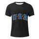 thumbnail image 4 of Tops para hombre, blusas y camisas de cuello redondo y manga corta para hombre, blusas casuales de moda con cuello redondo y estampado para hombre, blusas de poliéster para hombre., 4 of 5