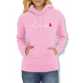 thumbnail image 2 of Hauts de Mode pour Femmes, Pull à Capuche à Manches Longues, Impression Couleur Unie, 2 of 6