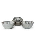 thumbnail image 2 of Arthur Court Designs Aluminum Crab 3-Bowls Set, 2 of 5