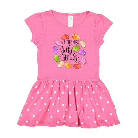 

Inktastic Little Miss Jelly Bean Gift Toddler Girl Dress