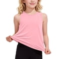 thumbnail image 6 of Cethrio Girls Tank Tops Size 14-16, Casual Crew Neck Quick-drying Sleeveless Athletic T-shirts Pink Size 14, 6 of 7
