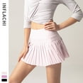 thumbnail image 2 of ASFGIMUJ Women's High Waisted Golf Running Skorts Sports Pleated Skirts With Pockets,Size L, 2 of 7