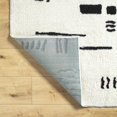 thumbnail image 6 of Hauteloom Winda Hallway, Kitchen Runner Rug - Farmhouse - High Pile - Ivory, Black - 2'7" x 7'3", 6 of 9