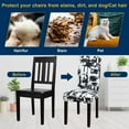 thumbnail image 4 of Chair Covers, Dining Room Chair Covers, Stretch Kitchen Chair Covers/Dining Room Chair Covers Set of 4, Removable Washable Dining Chair Slipcovers for Home, Hotel, Banquet, 4 of 6