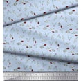 thumbnail image 2 of Soimoi Blue Cotton Duck Fabric Dot & Buds Floral Print Fabric by the Yard 42 Inch Wide, 2 of 3