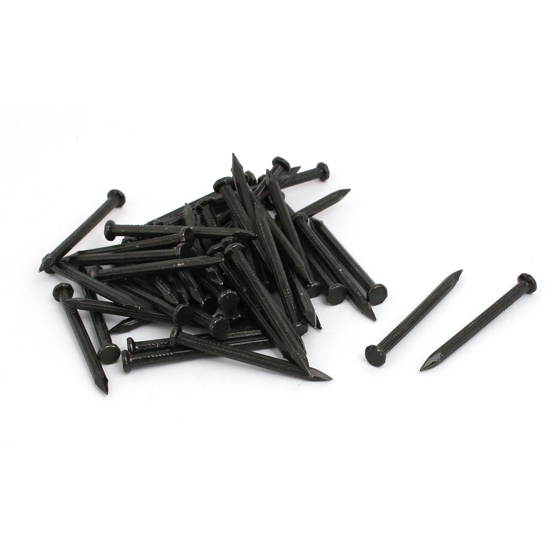 3mm x 40mm Fiber Concrete Cement Wall Point Tip Nails Black 30pcs