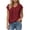 *Wine, variant on VBVC Women's Peter Pan Collar Cotton Linen Blouses , Ladies' Cap Sleeve Half Button Shirts , Casual Summer Tops For Women,Army Green,S-2XL