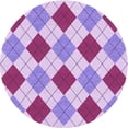 thumbnail image 1 of Ahgly Company Machine Washable Indoor Round Transitional Orchid Purple Area Rugs, 8' Round, 1 of 7