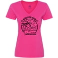 thumbnail image 3 of Inktastic Summer Vacation Mode St. Augustine Beach Florida Women's V-Neck T-Shirt, 3 of 5