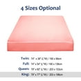 thumbnail image 6 of Unique Bargains 12" Large Pocket Satin Silk Fitted Sheet King Pink, 6 of 7