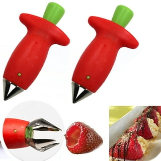 Dasan Strawberry Stem Remover Slicer Set Kitchen Accessories Potatoes Pineapples Carrots Tomato Corer Gadgets Kitchen Tool Mini Slicer Cut Stainless Steel