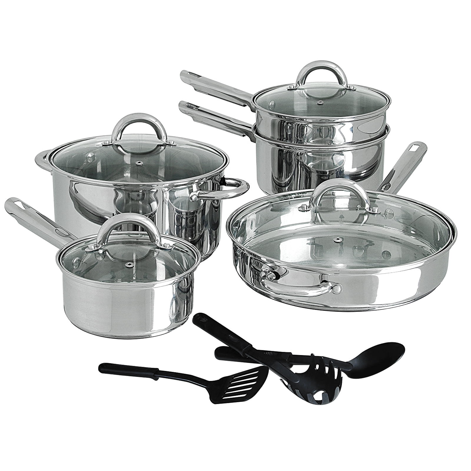 Cusine Select Abruzzo Stainless Steel 12 Piece Cookware Set