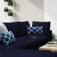 thumbnail image 2 of Modular Lounge Sectional Deep Sofa Chair Set, Sunbrella, Blue Navy, Fabric, Modern Contemporary, Outdoor Patio Balcony Cafe Bistro Garden Furniture Hotel Hospitality, 2 of 10