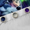 thumbnail image 4 of Homewish Animal Wolf Black Out Curtains for Teens Boys Girls,Abstract Gradient Aurora Curtains Pack of 2 (42x63 Each),Jungle Wildlife Bedroom Curtains,Breathable Home Decor, 4 of 6