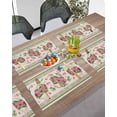 thumbnail image 3 of Easter Placemats Set of 6, Bunny Tulips Egg Flowers Placemat for Dining Table Decorations, Vintage Plant Leaf Place Mats, Spring Table Mats for Kitchen Dinner Seasonal Holiday Party Decor, 3 of 6