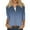 Navy, variant on Nmnitkp Cartigan Light and Comfortable Womens Round Neck 3/4 Sleeve Tops Button Gradient T-Shirts Solid Loose Cute Tunic Tee Blouses
