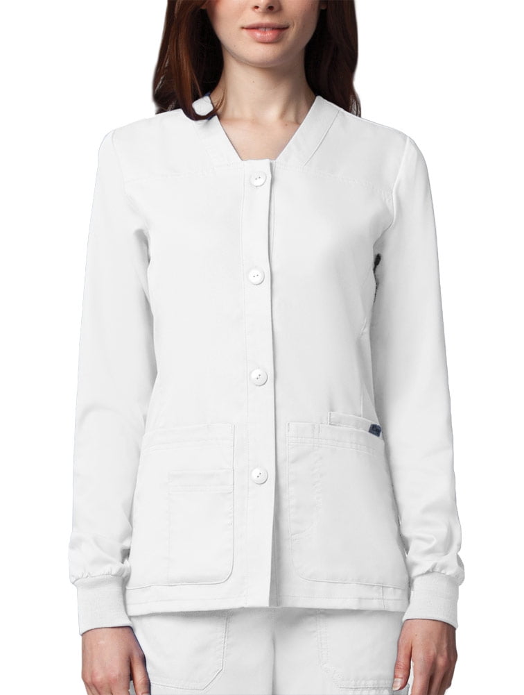 Grey's Anatomy 'Grey's Anatomy' Sporty Button Jacket Scrub Jacket