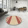 thumbnail image 4 of Ahgly Company Machine Washable Indoor Round Transitional Grapefruit Red Area Rugs, 8' Round, 4 of 7