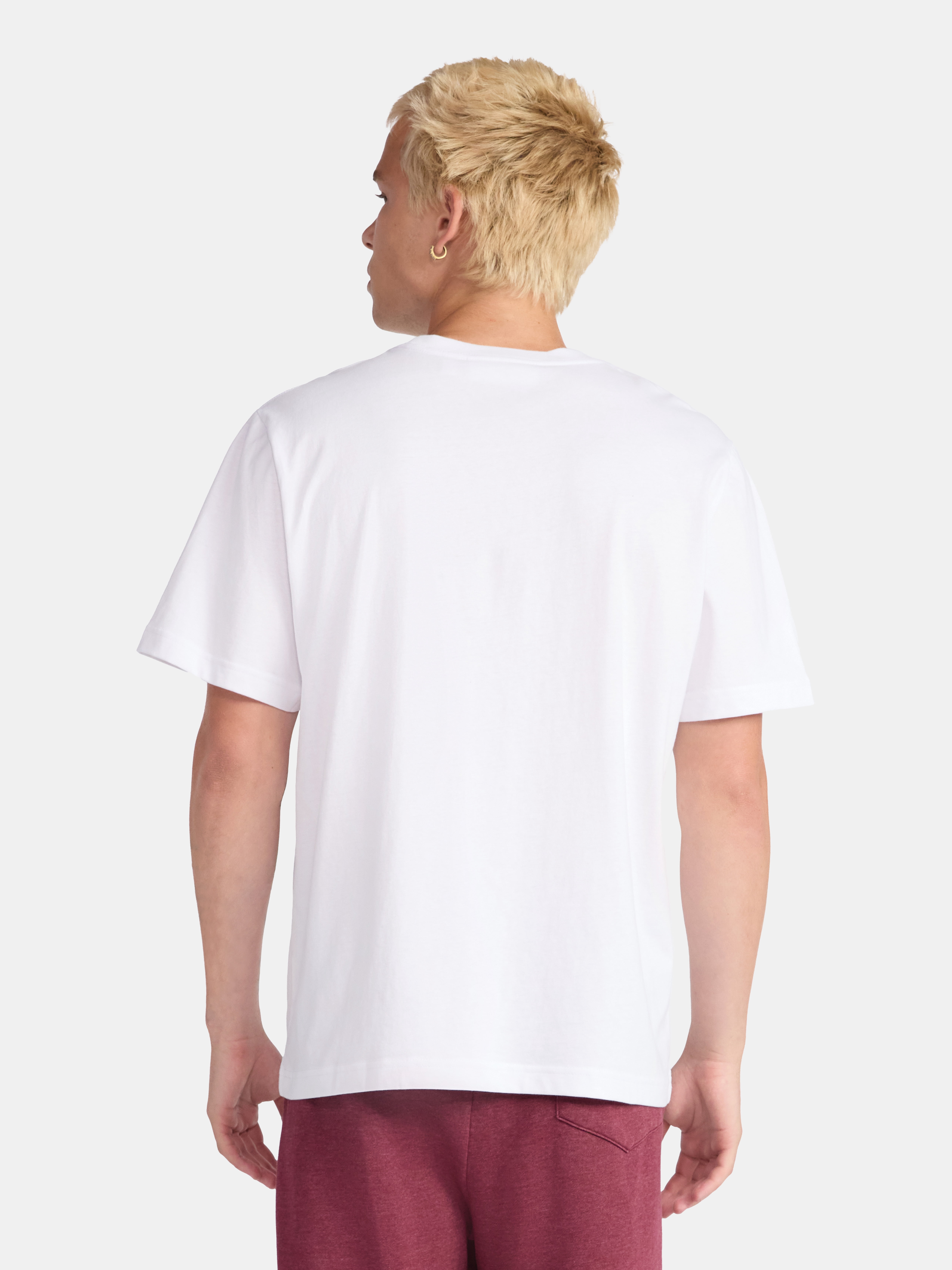 No Boundaries Standard Fit Cotton Tee with Short Sleeves, Men's and Big Men's XS-5XL