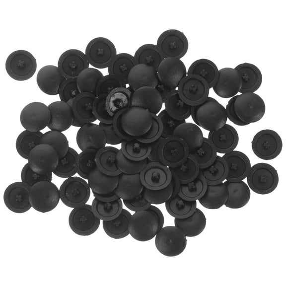 Screw Cover Caps Decorative Plastic Covers for Furniture Black 400pcs