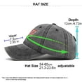 thumbnail image 3 of Baseball Hats For Men American Flag Patch Breathable Mesh Classic Baseball Caps Adjust Cotton Running Ball Hats, 3 of 3