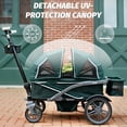 thumbnail image 4 of Anthem4 Quad All-Terrain Wagon Stroller with Easy Push and Pull, Removable XL Canopies, and Sturdy, Safe Folding for Storage and Transport, Sea Moss, 4 of 5