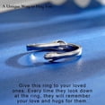 thumbnail image 2 of Turandoss S925 Sterling Silver Hug Promise Ring for Wife Her Jewelry Trend Mothers Day Birthday Gifts for Women Girlfriend Teenage Teen Girls, 2 of 7