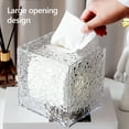 Toilet Roll Paper Holder Clear Visible Modern Waterproof Desktop Tissue