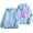 Sky Blue, variant on 2024 Fashion Women's Autumn And Winter Cancer Day Ribbon Feather Print Zipper Long Sleeve Pocket Drawstring Casual Sports Hooded Sweatshirt Hooded Women Pullover Clothe Top Sweatshirt Hoodies Sleep