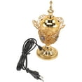thumbnail image 2 of Middle East Church Electric Censer Metal Incense Burner Vintage 1 Set EU Plug, 2 of 9