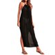 thumbnail image 2 of Lucakuins Mujeres Bikini Cover-ups Verano Color sólido Suelto Sin espalda Slit Halterneck Traje de baño para la playa Traje de baño Lucakuins  moda, 2 of 7