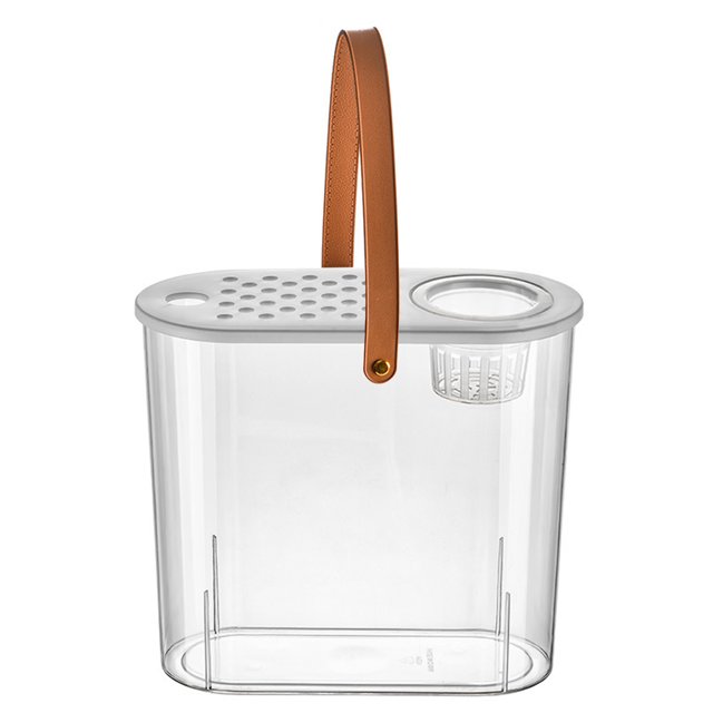 Bsvklp Maceta Con Tanque Irrompible para Oficina en El (cesta Acuapónica Con Tapa/mango)