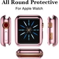thumbnail image 2 of Tianle for Apple Watch Case 40mm Series 4 Series 5 with Screen Protector, 3 Pack Soft TPU Ultra-Thin Cover All-Around Protective Case for iWatch Series 4 40mm Clear/Black/Rose Pink, 2 of 7